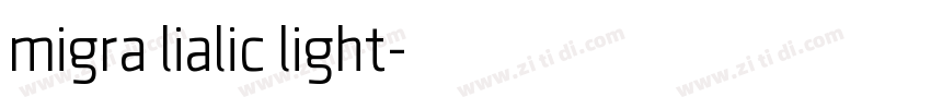migra lialic light字体转换